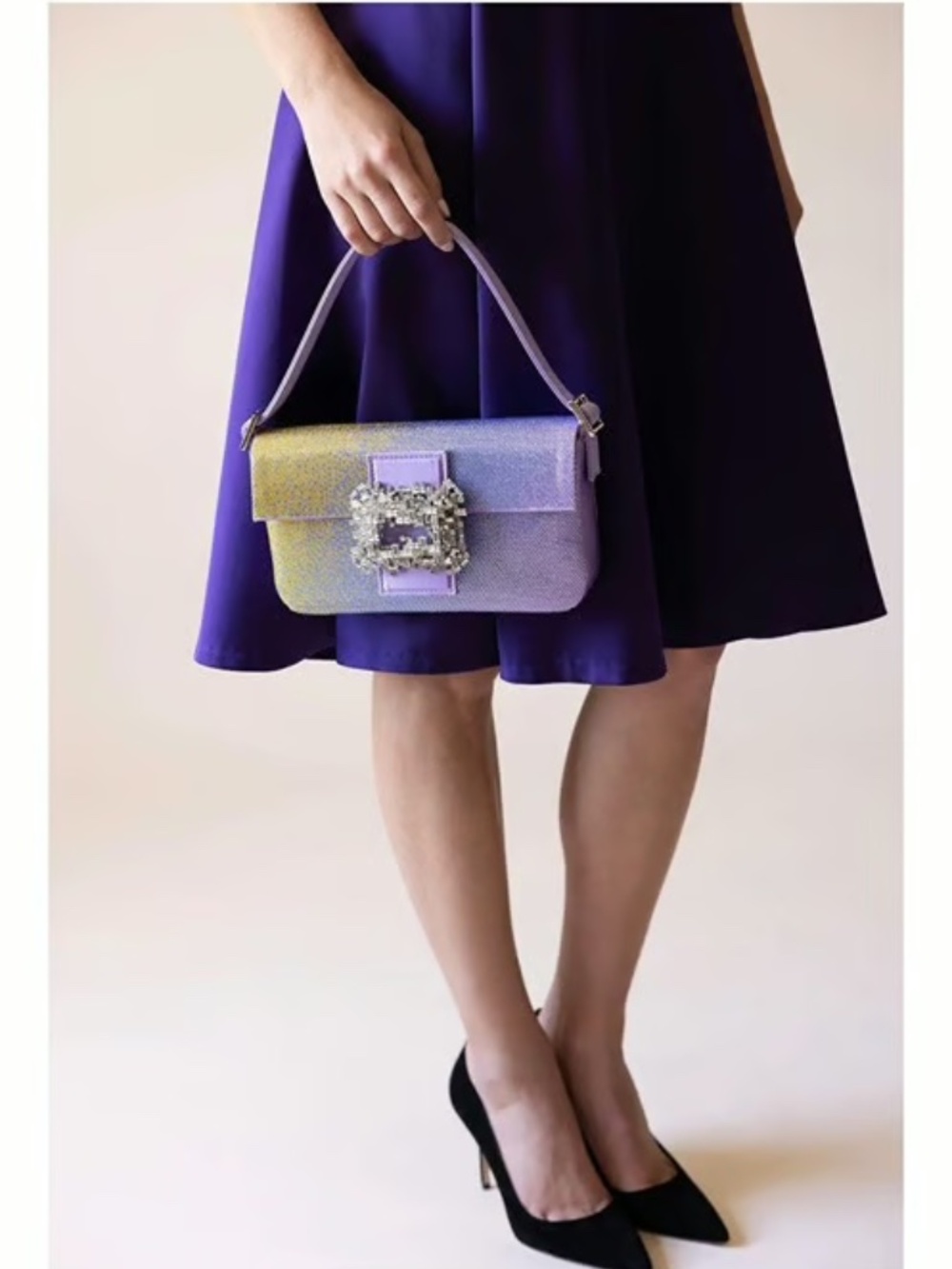 NWOT Gedebe Habibi Small Crystal Shoulder Bag